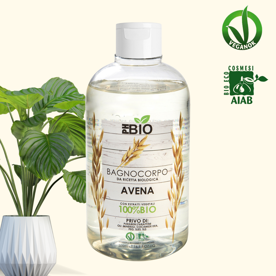 BAGNOCORPO AVENA - PH BIO - 100% Biologico e vegano - 500ml