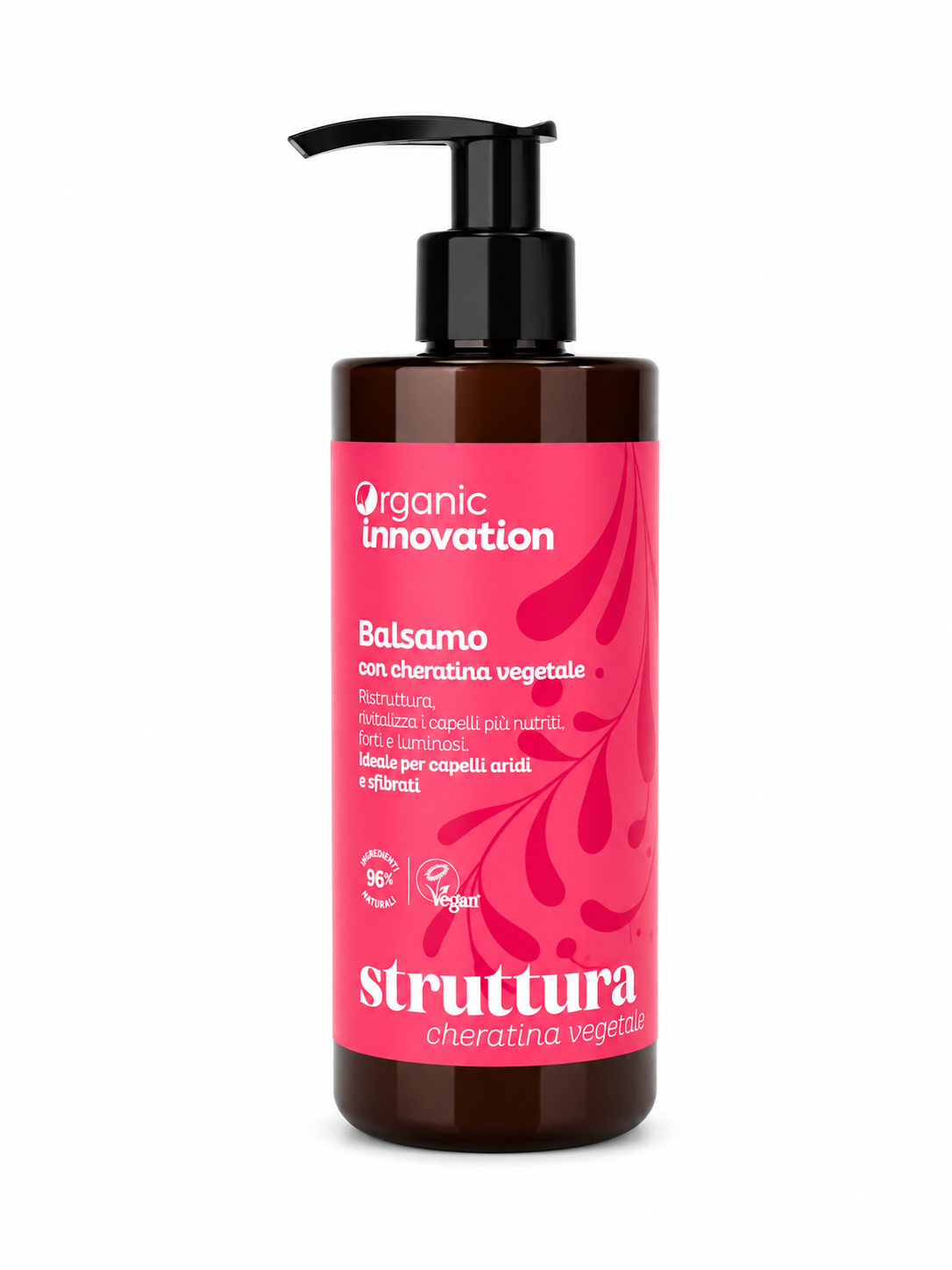 Balsamo Cheratina Vegetale per Capelli Secchi e Sfibrati | Organic Innovation 250 ml