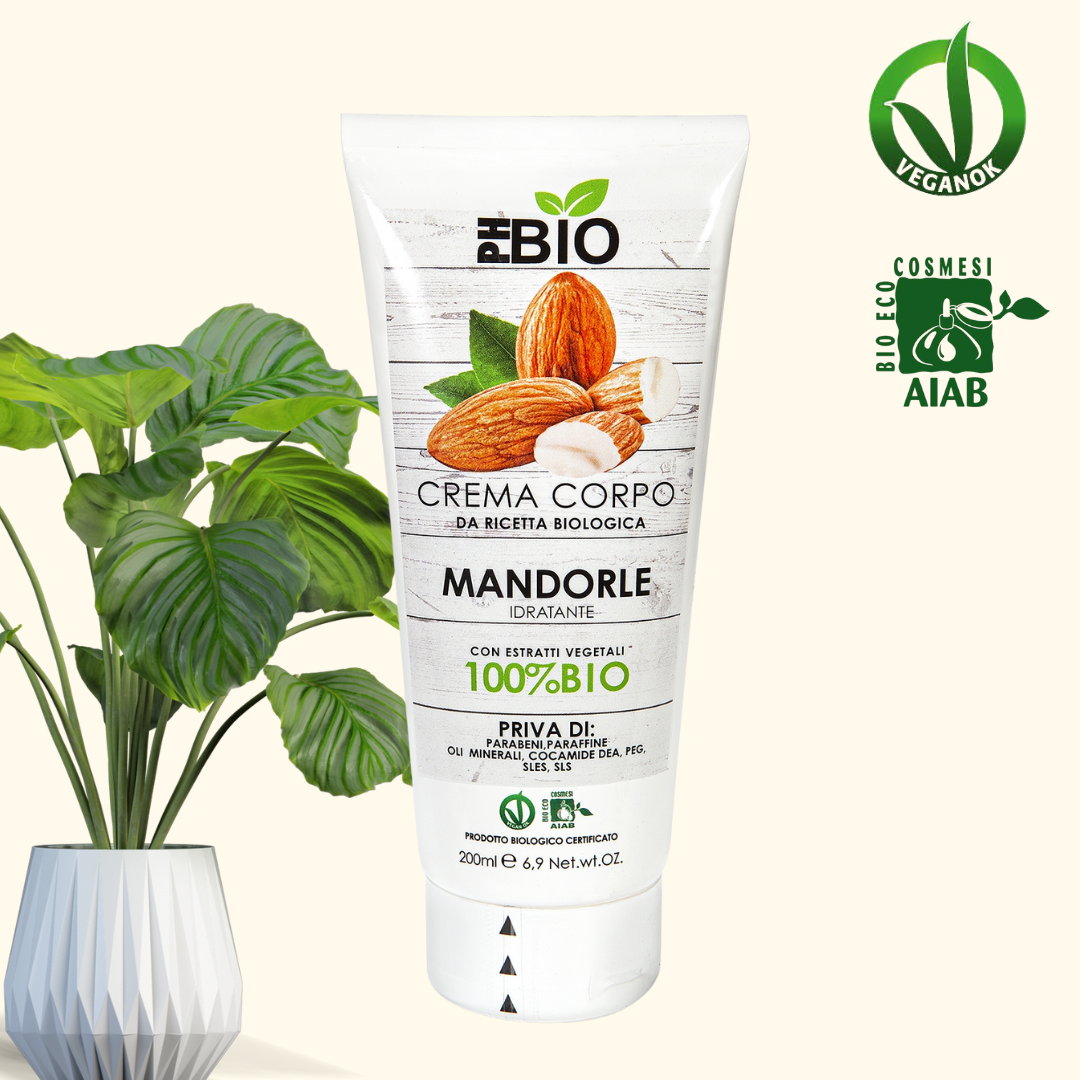CREMA CORPO ALLE MANDORLE - PH BIO - 100% Bio - 200 ml