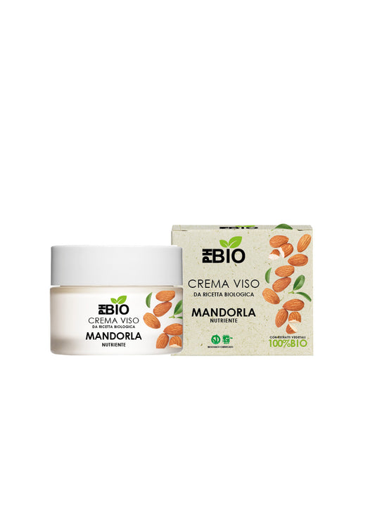 Crema Viso Nutriente alle Mandorle - PH BIO - Vegana - 100% Bio