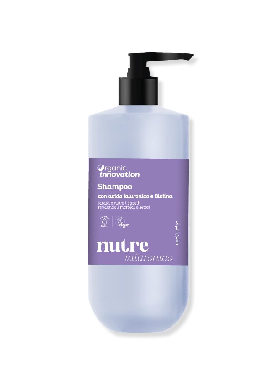 LINEA NUTRE - Shampoo, Organic Innovation professional, Acido Ialuronico, Proteine idrolizzate del grano