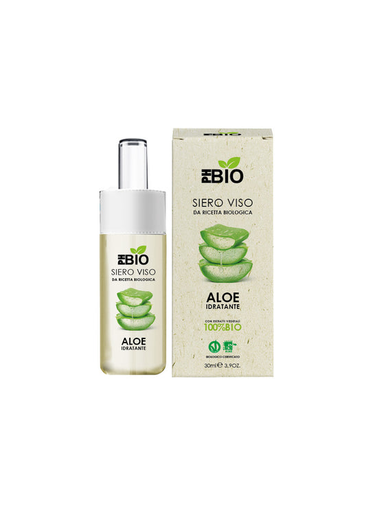 Siero Viso Idratante all'Aloe - PH BIO - Vegano - 100% Bio