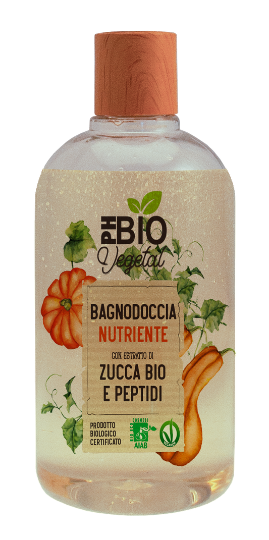 Bagnodoccia zucca Bio e Karitè - Ph bio vegetal - Vegan OK - 500ml