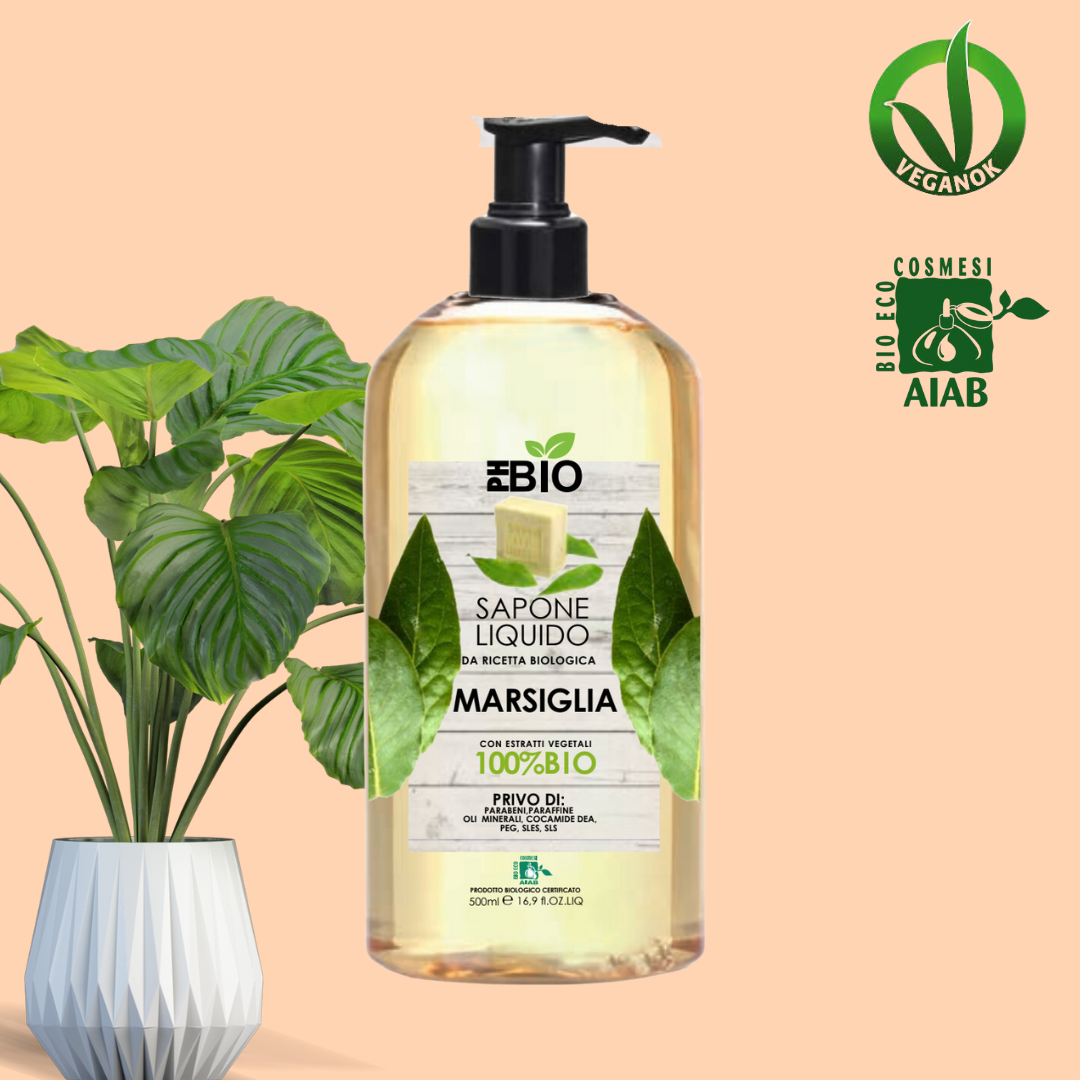 SAPONE LIQUIDO MARSIGLIA - PH BIO - 100% Bio - 500ml