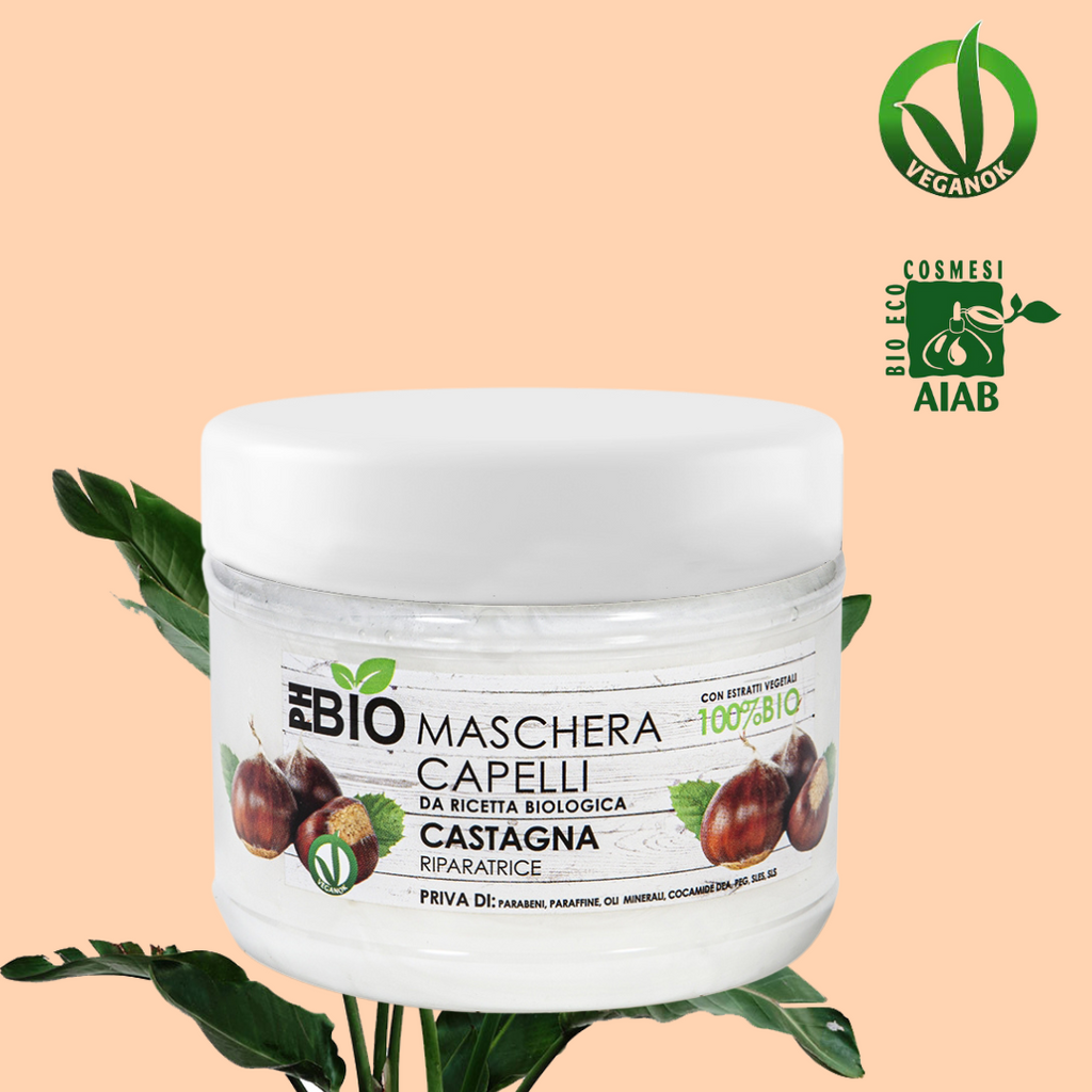 Maschera per capelli - PH BIO - alla castagna - Riparatrice - 100% Biologico
