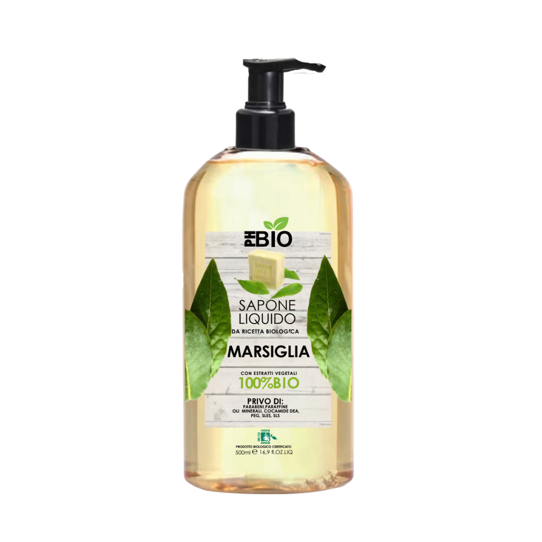 SAPONE LIQUIDO MARSIGLIA - PH BIO - 100% Bio - 500ml