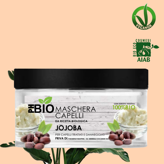 Maschera per capelli - PH BIO - all'olio di jojoba - Per capelli trattati e danneggiati - Biologica al 100%