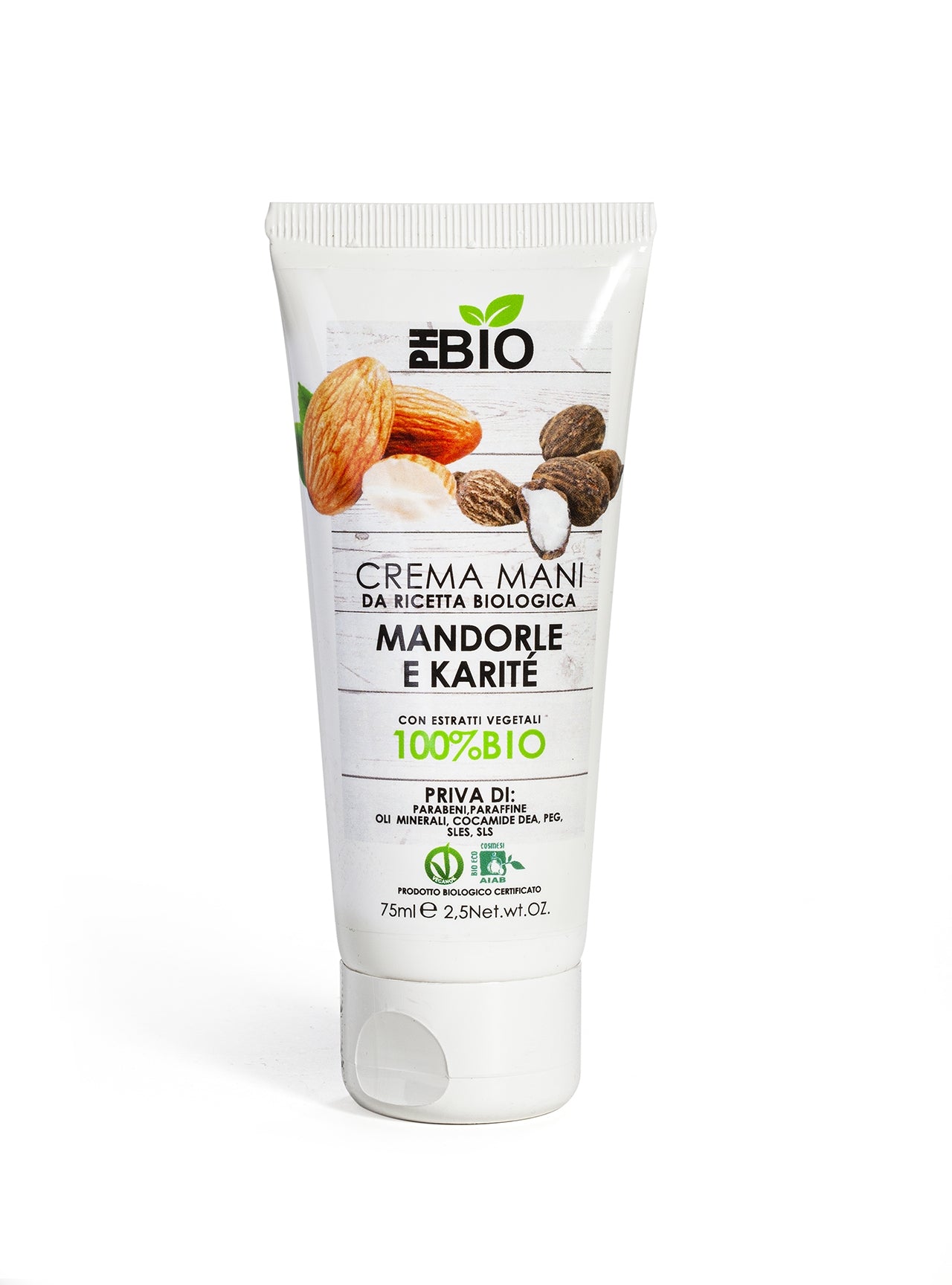 CREMA MANI - PH BIO - BURRO DI KARITE', VITAMNIA E e PANTENOLO - 100% Bio