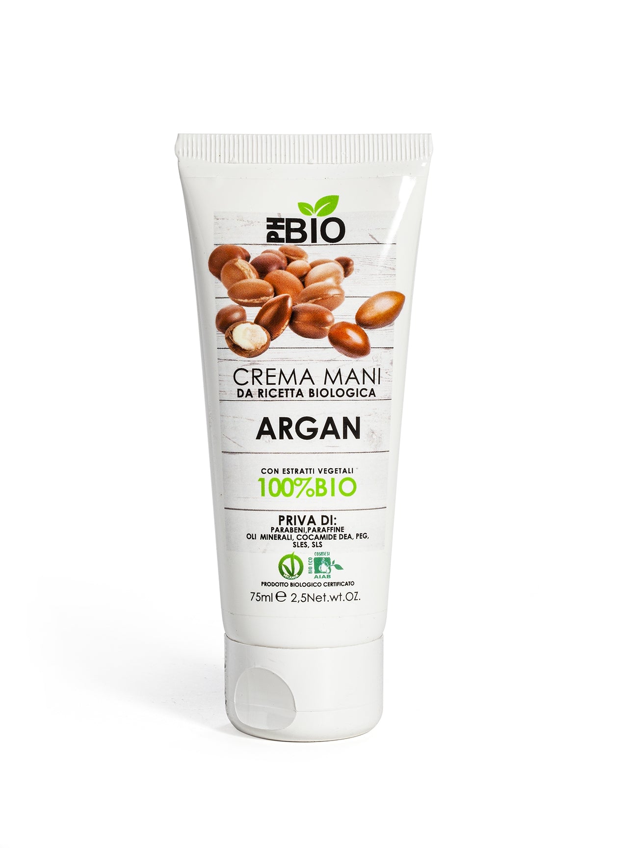 CREMA MANI - PH BIO - ARGAN, miglio, avena, camomilla e proteina della soia - 100% Bio