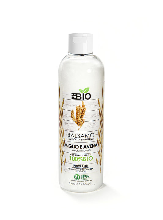 BALSAMO MIGLIO e AVENA - PH BIO - lavaggi frequenti - 100% Biologico - 250ml