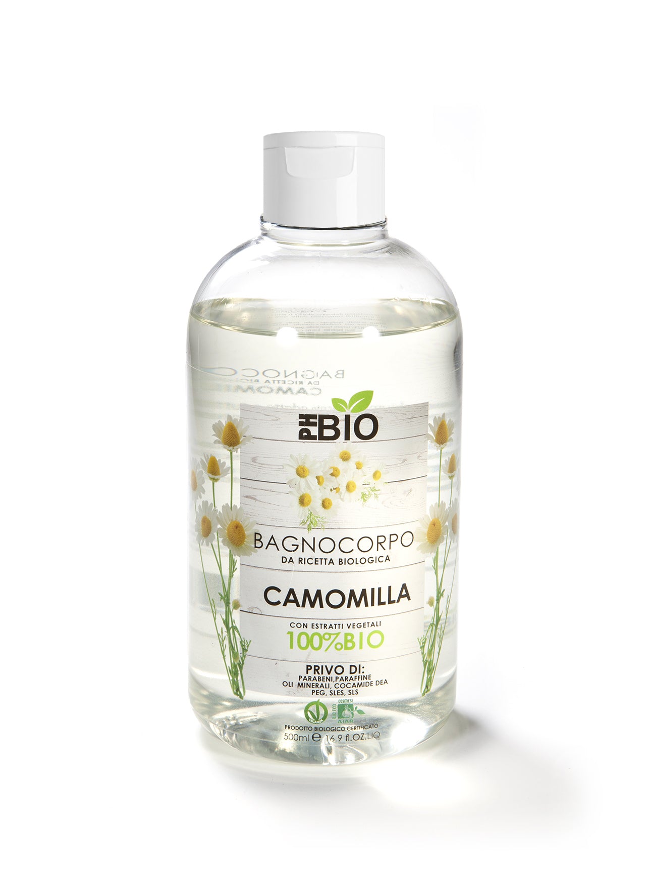 BAGNOCORPO CAMOMILLA - PH BIO - Biologico 100% - 500ml