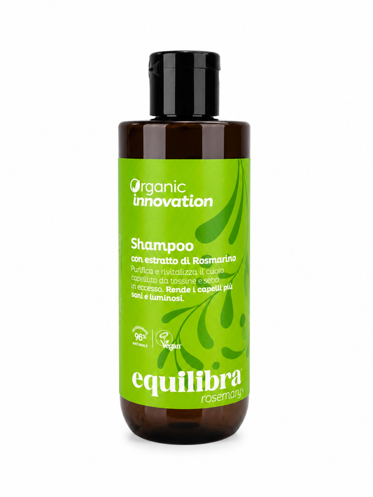 Shampoo al Rosmarino per Capelli Grassi | Organic Innovation Equilibra 250 ml