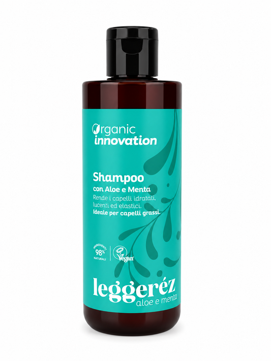 Shampoo Bio Aloe e Menta per Capelli Grassi | Organic Innovation