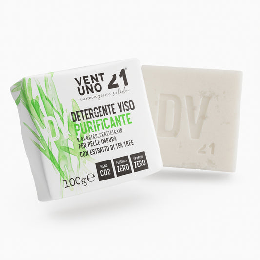 COSMETICO SOLIDO 21 -  DETERGENTE PER IL VISO PURIFICANTE - 100 G