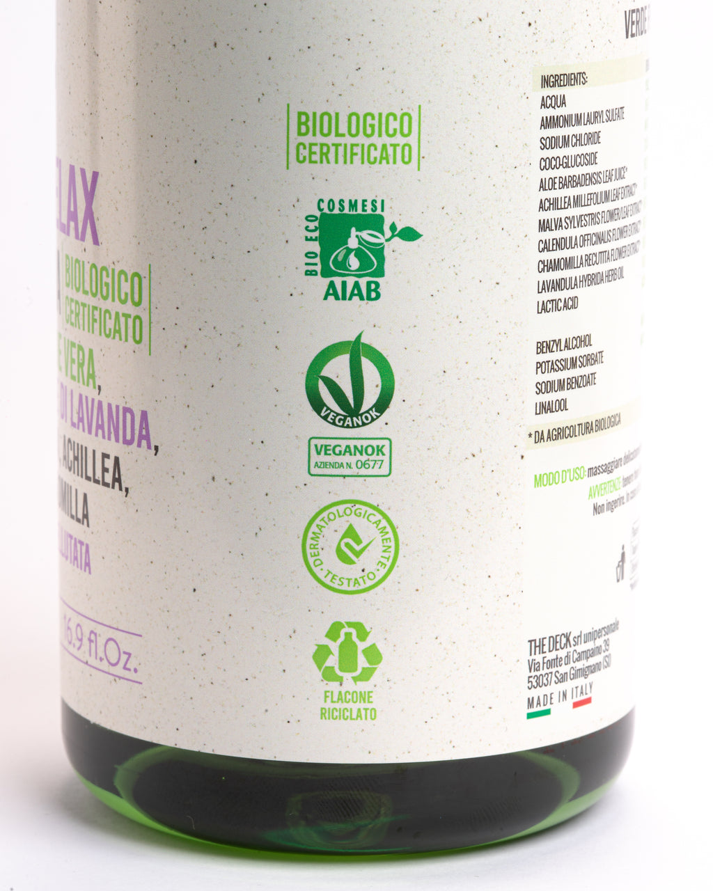 Bagnoschiuma - DOLCE RELAX - Organic Innovation
