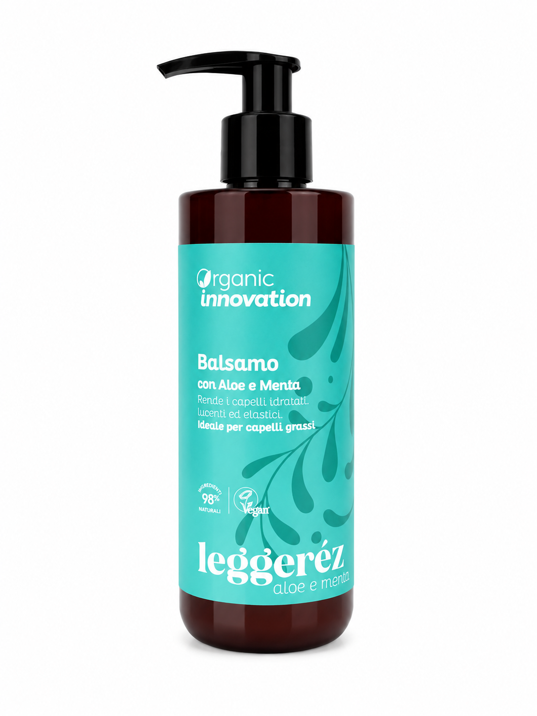 Balsamo Aloe e Menta per Capelli Grassi | Organic Innovation Bio Vegano 250 ml