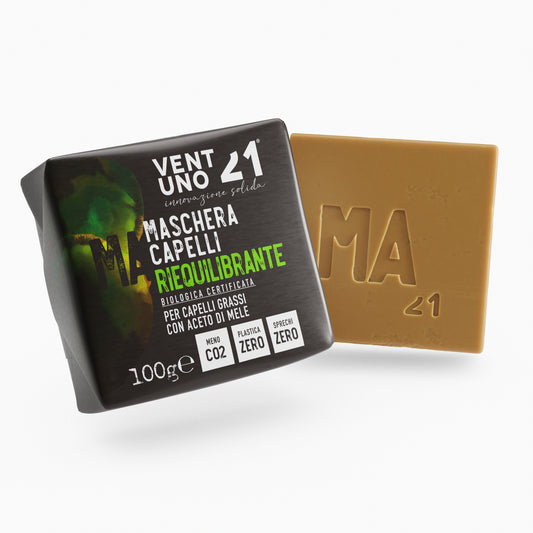 COSMETICO SOLIDO 21 - MASCHERA PER CAPELLI RIEQUILIBRANTE - 100g