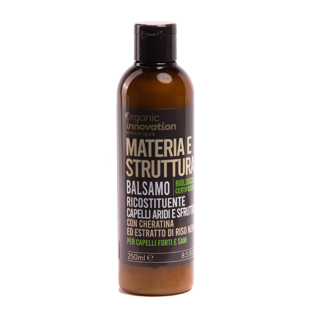 Balsamo - MATERIA E STRUTTURA - Capelli ARIDI e SFIBRATI - Organic Innovation - 250ml - VEgan OK