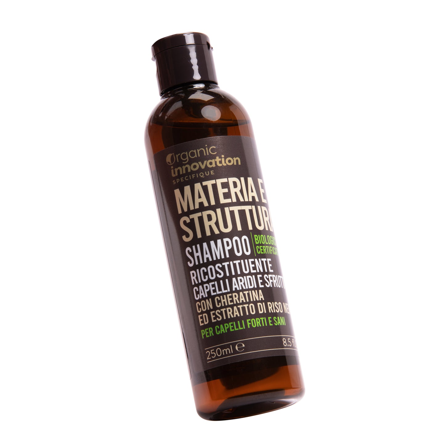 Shampoo - MATERIA E STRUTTURA - Capelli ARIDI e SFRIBRATI - Organic Innovation - 250 ml - Vegan Ok