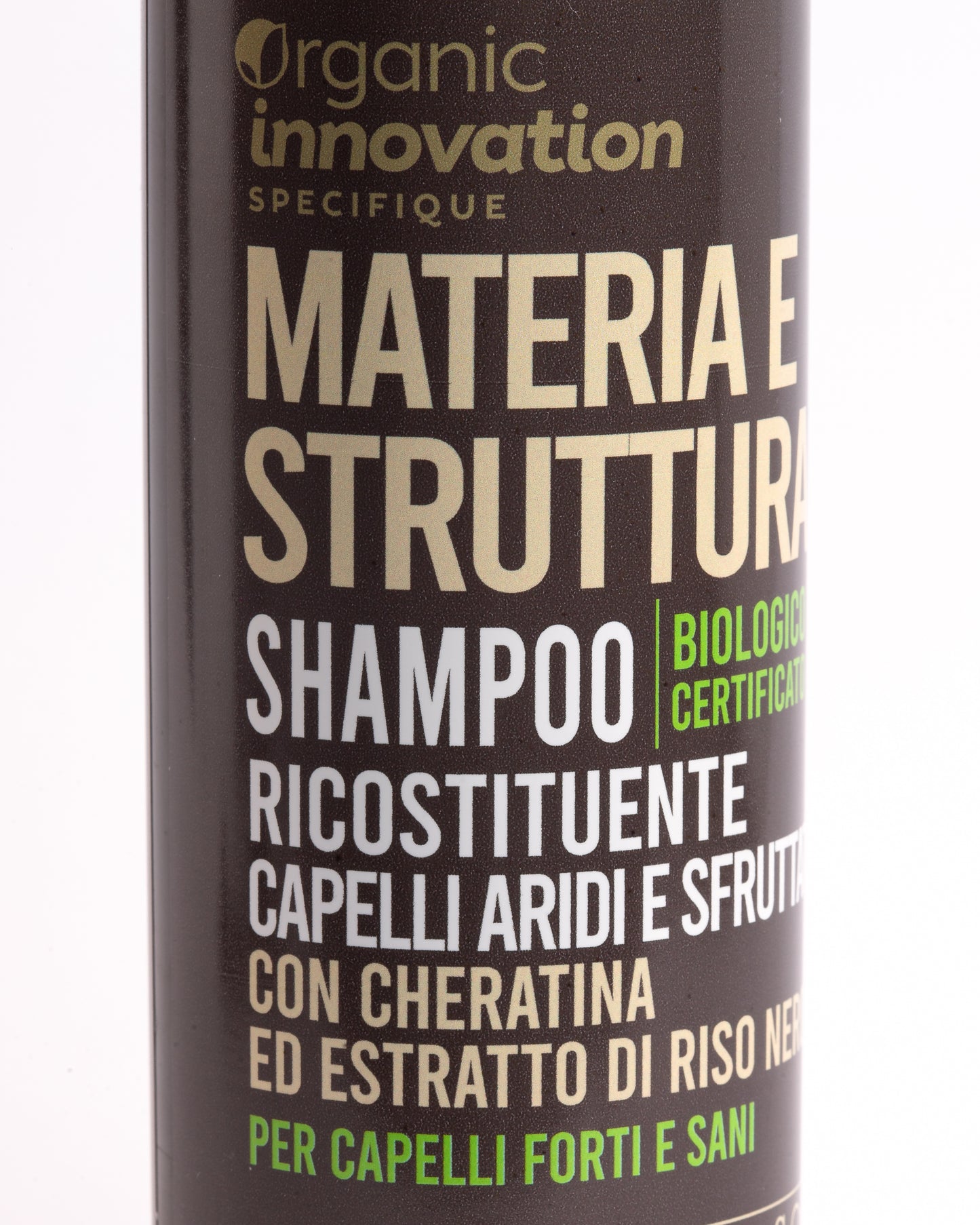 Shampoo - MATERIA E STRUTTURA - Capelli ARIDI e SFRIBRATI - Organic Innovation - 250 ml - Vegan Ok