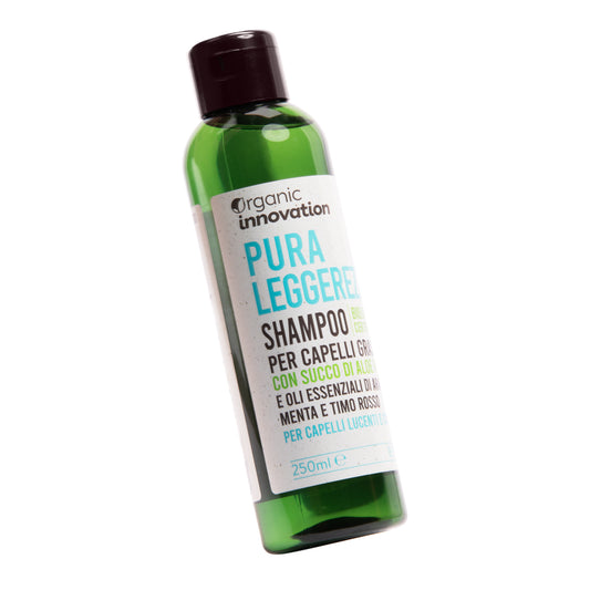 Shampoo PURA LEGGEREZZA - Organic Innovation -Capelli Grassi -  250 ml - Vegan Ok - AiAB