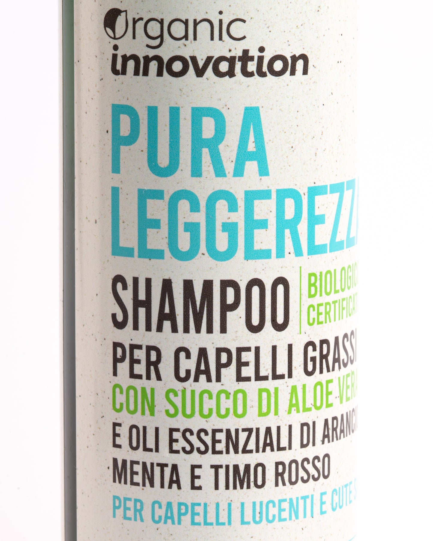 Shampoo PURA LEGGEREZZA - Organic Innovation -Capelli Grassi -  250 ml - Vegan Ok - AiAB