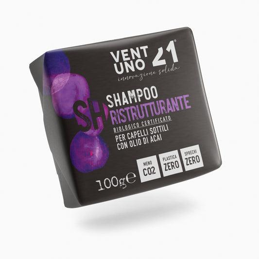 COSMETICO SOLIDO - SHAMPOO RISTRUTTURANTE - 100g