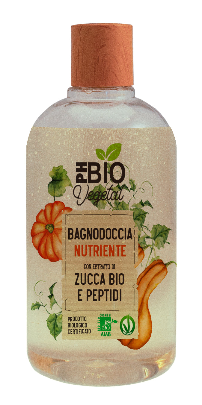 Bagnodoccia zucca Bio e Karitè - Ph bio vegetal - Vegan OK - 500ml