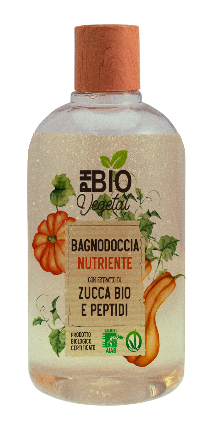 Bagnodoccia zucca Bio e Karitè - Ph bio vegetal - Vegan OK - 500ml