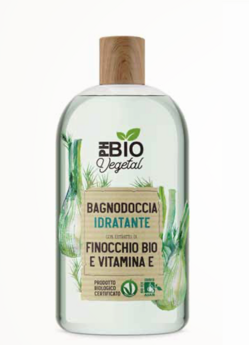 Bagno doccia idratante finocchio Bio e Vitamina E - Ph bio vegetal - Vegan OK